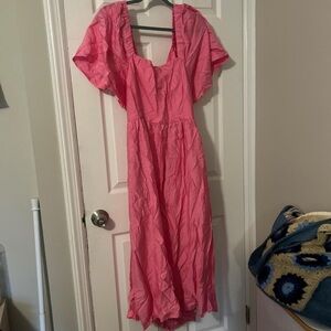 Elegant Pink Women's Dress